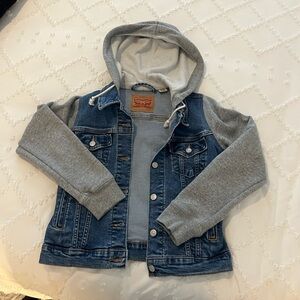 Levi's Women’s Denim Jacket with Gray Hood